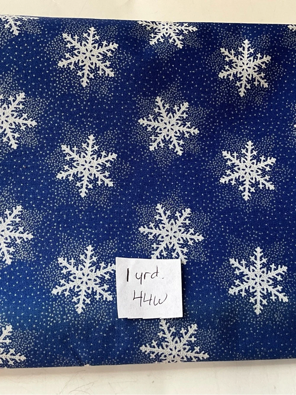 Winter Theme Quilting Sewing Fabric Lot VTG 1998 Timeless Treasures Snowflakes